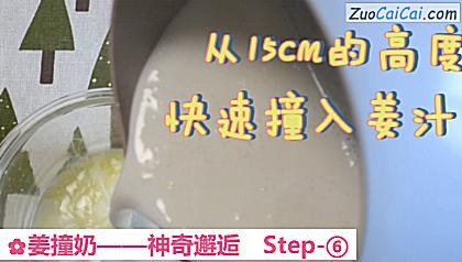 姜撞奶做法第六步骤
