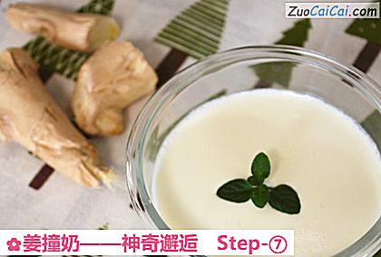 姜撞奶做法第七步骤
