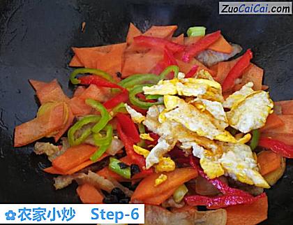 农家小炒做法第六步骤