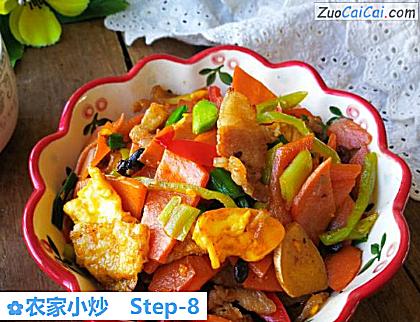 农家小炒做法第八步骤