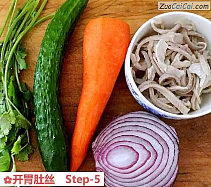 开胃肚丝做法第五步骤