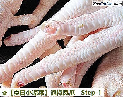 泡椒凤爪做法第一步骤