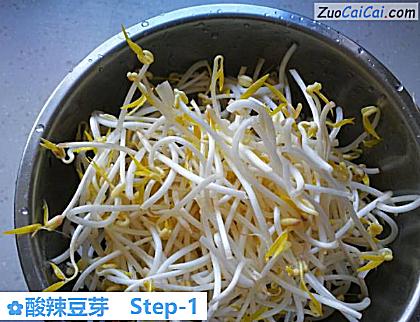 酸辣豆芽做法第一步骤