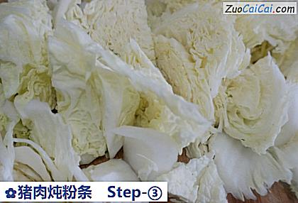 猪肉炖粉条做法第三步骤