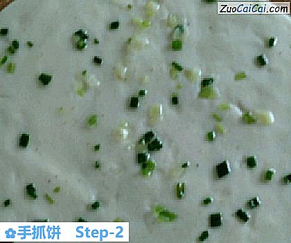 手抓饼做法第二步骤