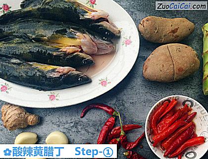 酸辣黄腊丁做法第一步骤