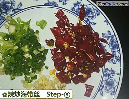 辣炒海带丝做法第三步骤