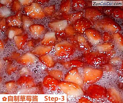 自制草莓酱做法第三步骤