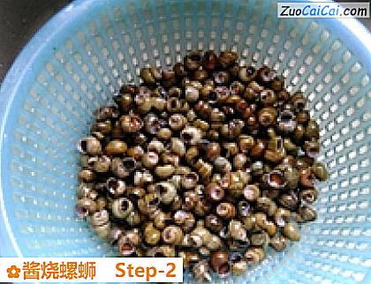 酱烧螺蛳做法第二步骤