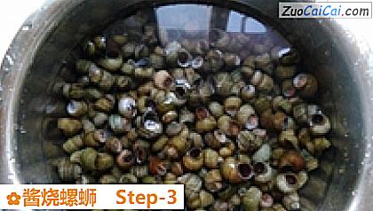 酱烧螺蛳做法第三步骤