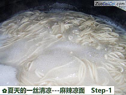 夏天的一丝清凉-麻辣凉面做法第一步骤