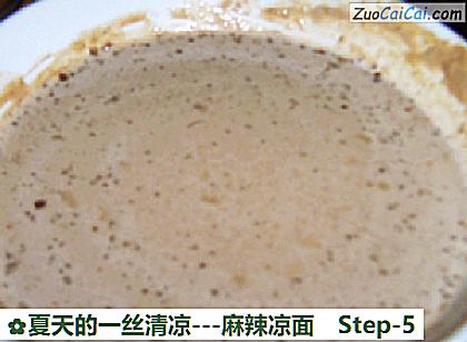 夏天的一丝清凉-麻辣凉面做法第五步骤