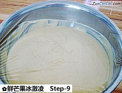 鲜芒果冰激凌做法第九步骤