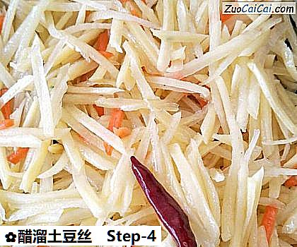 醋溜土豆丝做法第四步骤