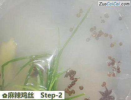 麻辣鸡丝做法第二步骤