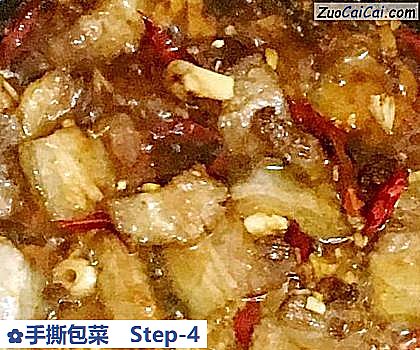 手撕包菜做法第四步骤