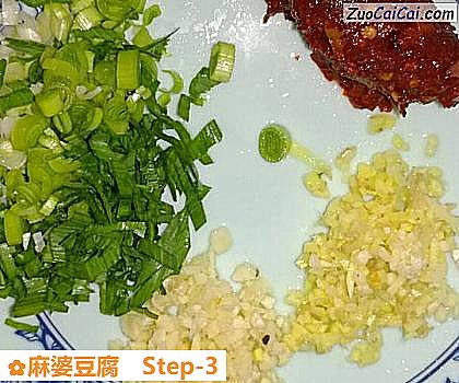 麻婆豆腐做法第三步骤