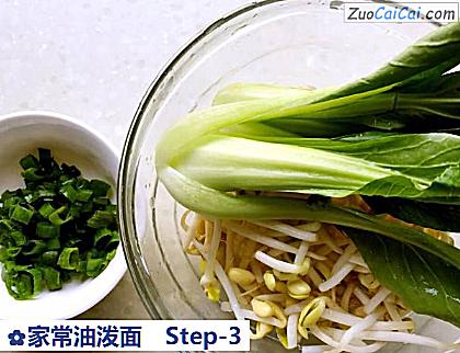 家常油泼面做法第三步骤