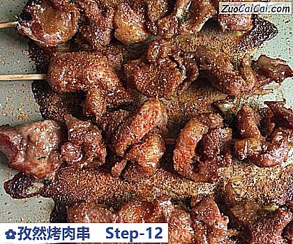 孜然烤肉串做法第十二步骤