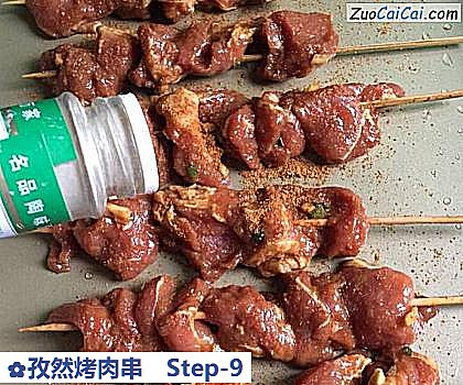 孜然烤肉串做法第九步骤