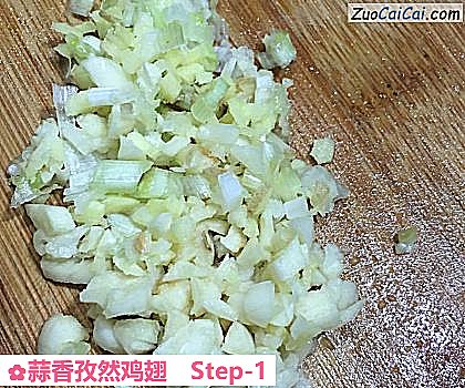蒜香孜然鸡翅做法第一步骤