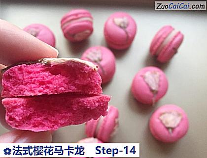 法式樱花马卡龙做法第十四步骤