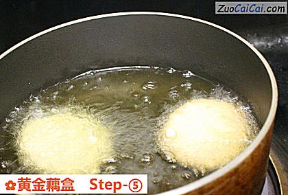 黄金藕盒做法第五步骤