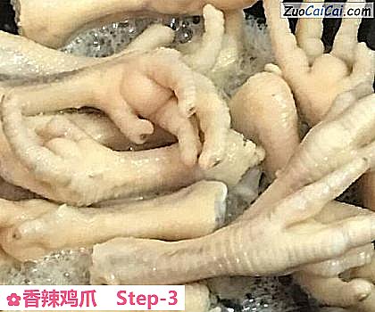 香辣鸡爪做法第三步骤