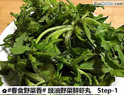 豉油野菜鲜虾丸做法第一步骤