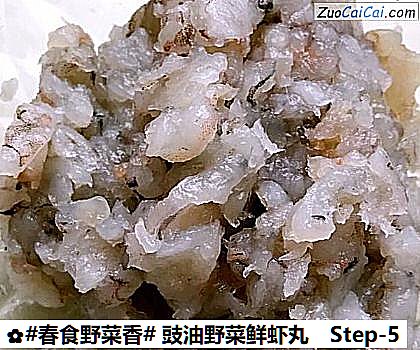 豉油野菜鲜虾丸做法第五步骤