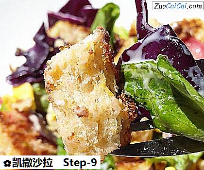 凯撒沙拉做法第九步骤