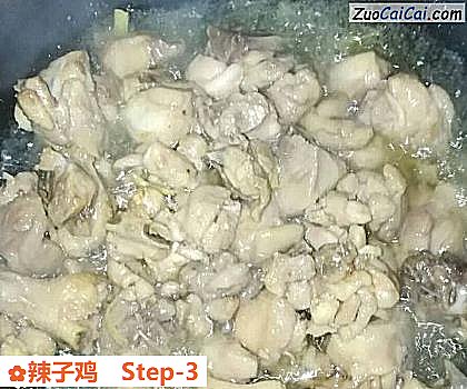 辣子鸡做法第三步骤