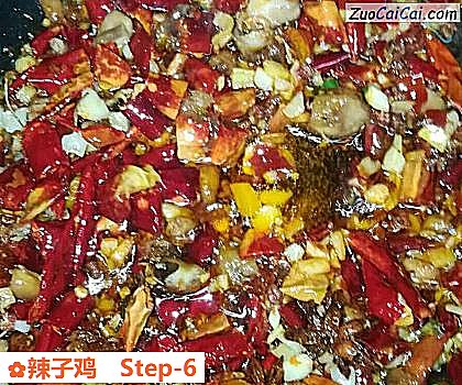 辣子鸡做法第六步骤