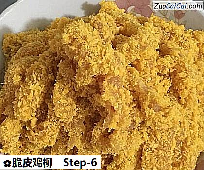 脆皮鸡柳做法第六步骤