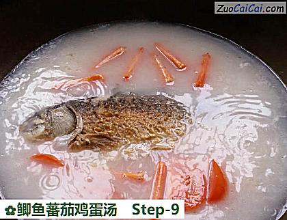 鲫鱼蕃茄鸡蛋汤做法第九步骤