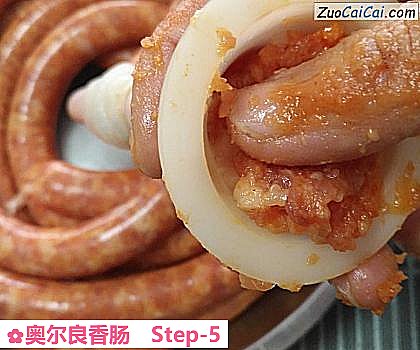 奥尔良香肠做法第五步骤