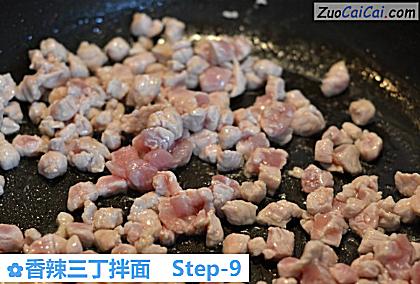 香辣三丁拌面做法第九步骤