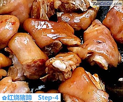 红烧猪蹄做法第四步骤