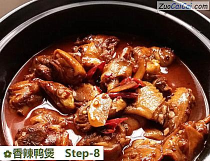 香辣鸭煲做法第八步骤