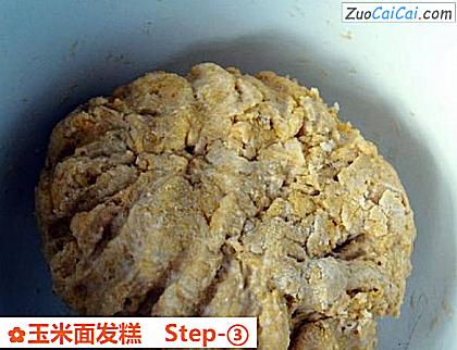 玉米面发糕做法第三步骤