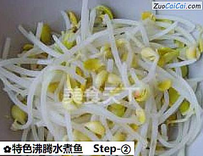 特色沸腾水煮鱼做法第二步骤