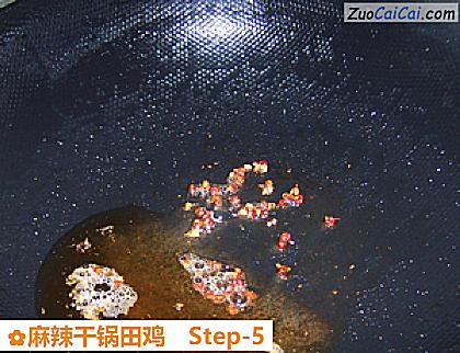 麻辣干锅田鸡做法第五步骤