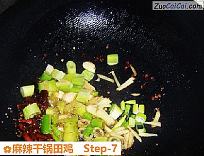 麻辣干锅田鸡做法第七步骤