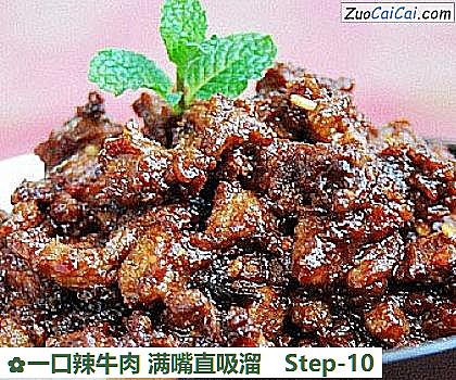一口辣牛肉满嘴直吸溜做法第十步骤