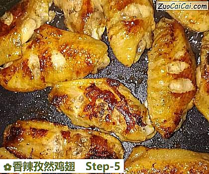 香辣孜然鸡翅做法第五步骤
