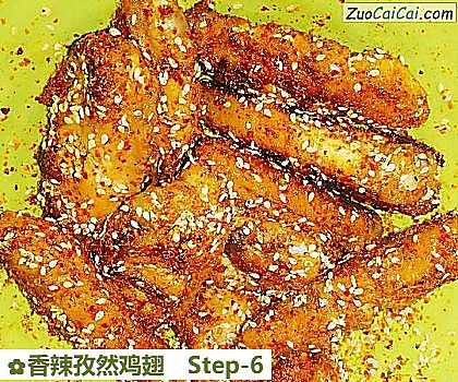 香辣孜然鸡翅做法第六步骤