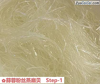 蒜蓉粉丝蒸扇贝做法第一步骤