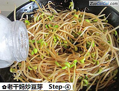 老干妈炒豆芽做法第四步骤