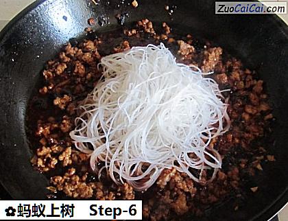 蚂蚁上树做法第六步骤