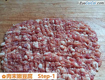肉末嫩豆腐做法第一步骤
